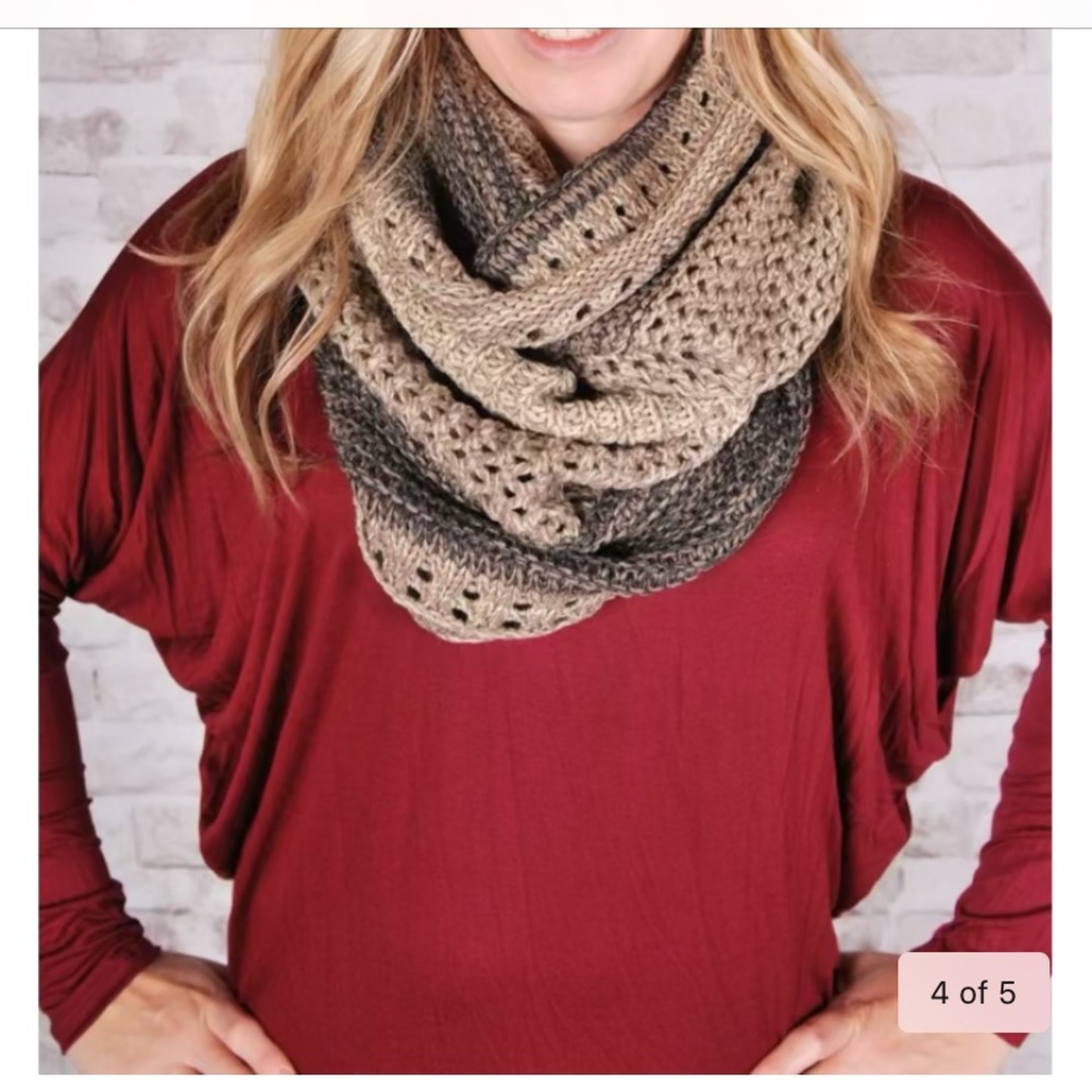 Two toned Infinity scarf